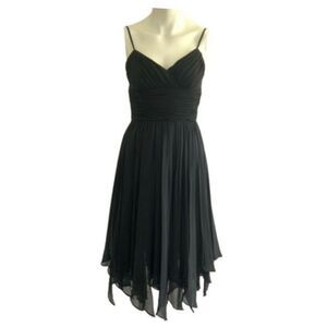 Decode 1.8 Prom Dress Black Silk Sleeveless V-neck Built In Bra 2